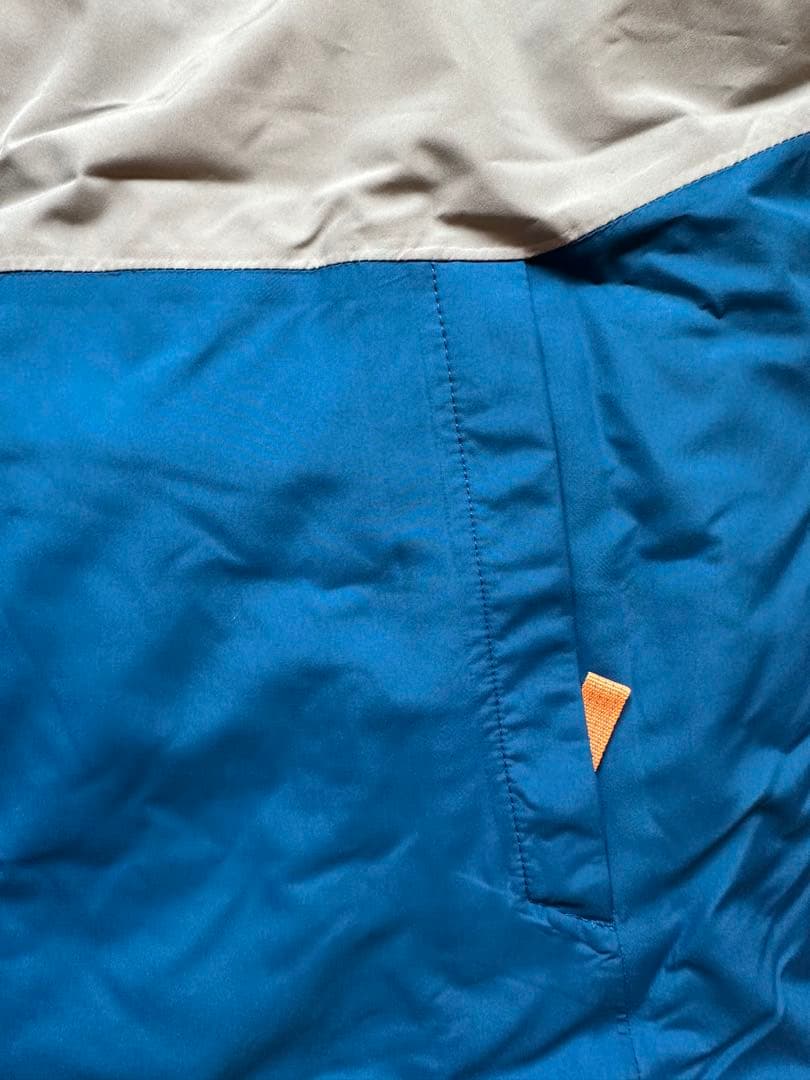 パタゴニア キッズパウダータウンスキージャケット Lサイズ 青/灰色