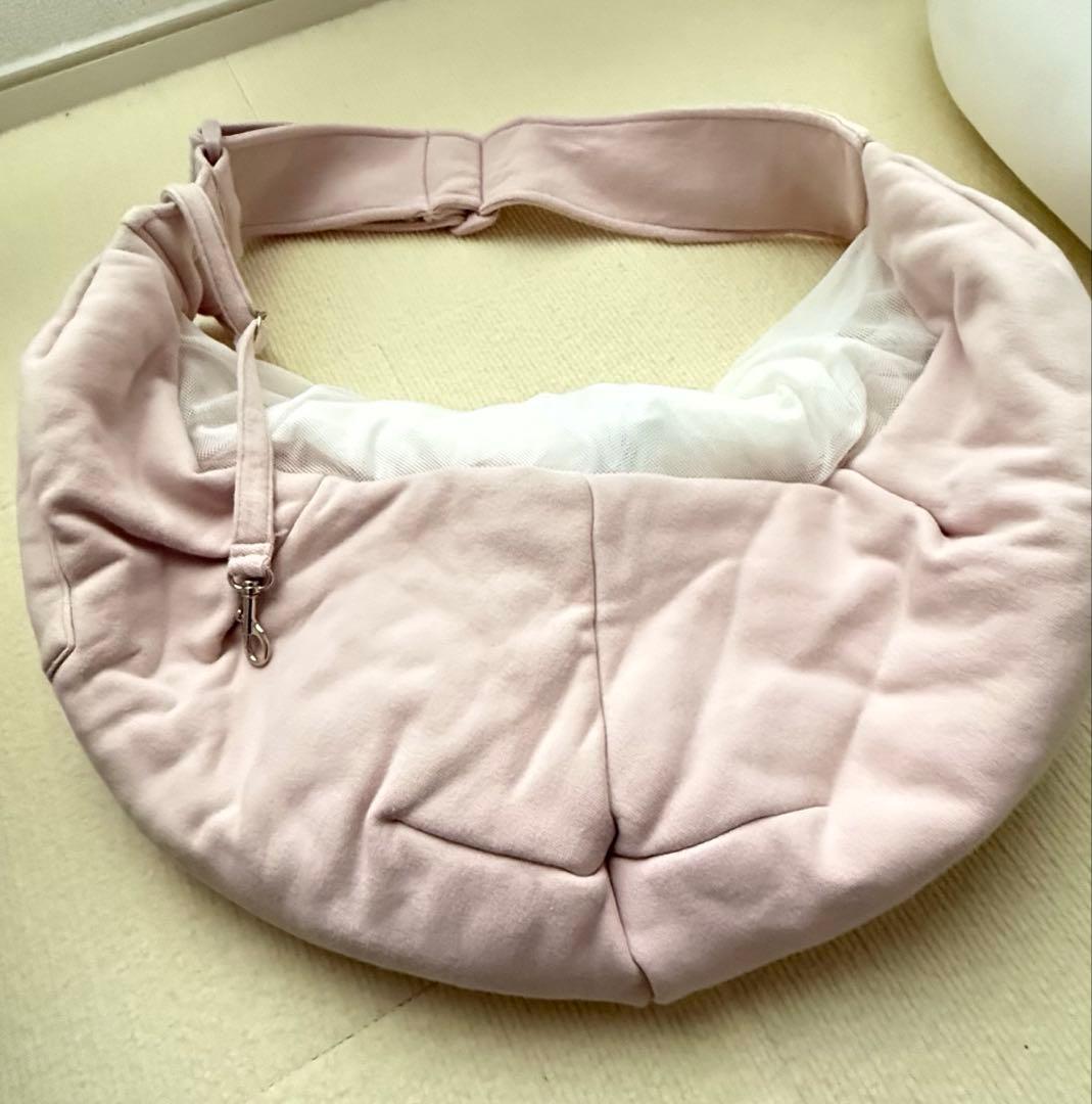 風*様 【新品未使用】ジェラートピケスリングキャリーバッグ ピンクベージュ