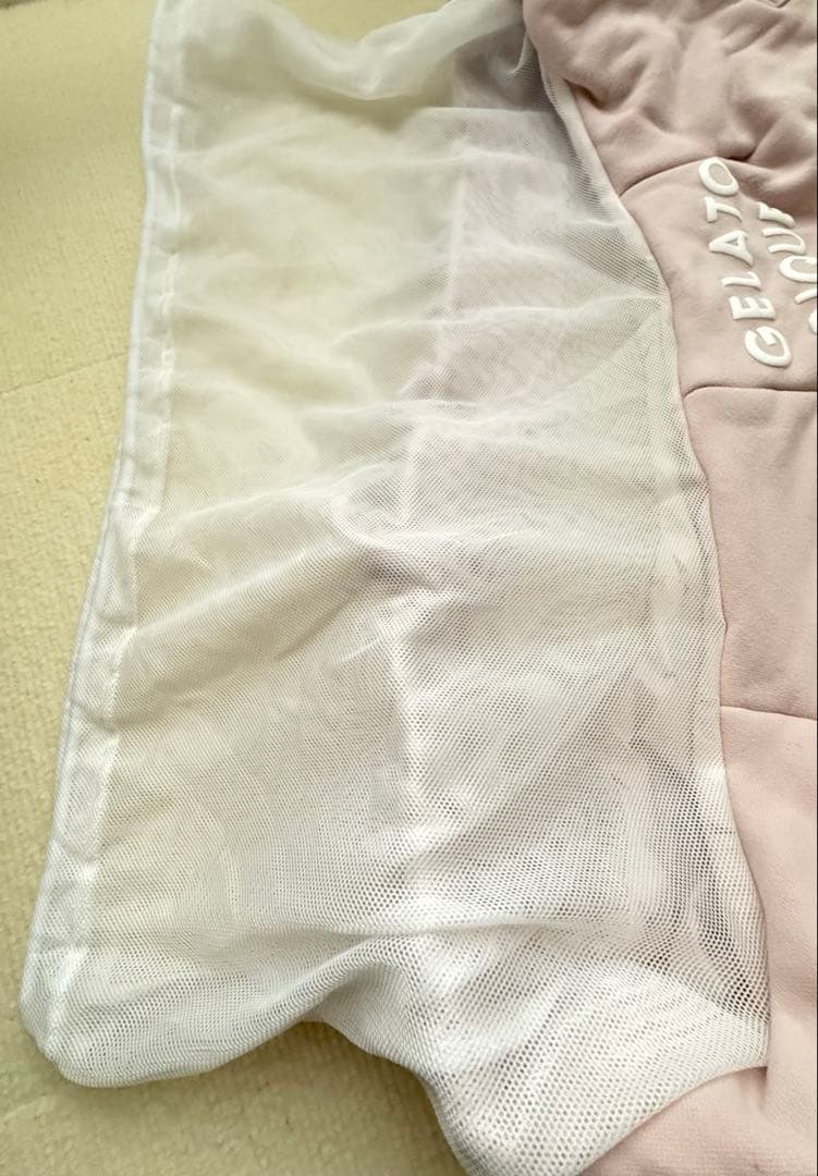 風*様 【新品未使用】ジェラートピケスリングキャリーバッグ ピンクベージュ