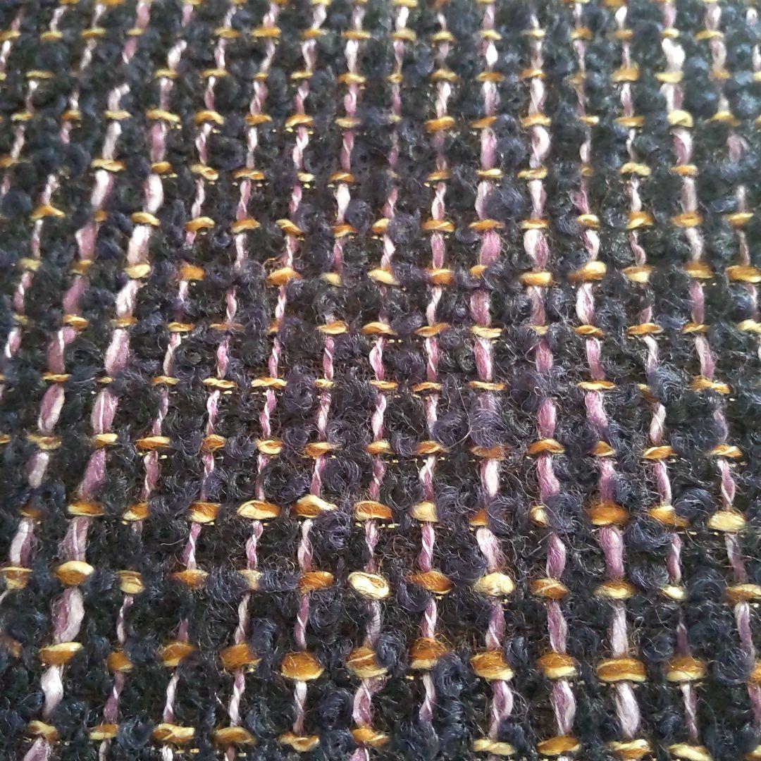 国産ふんわりツイード/パープル（紫）・モモンガカーディガン