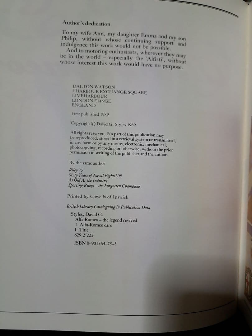 希少 洋書 Alfa Romeo: The Legend Revived