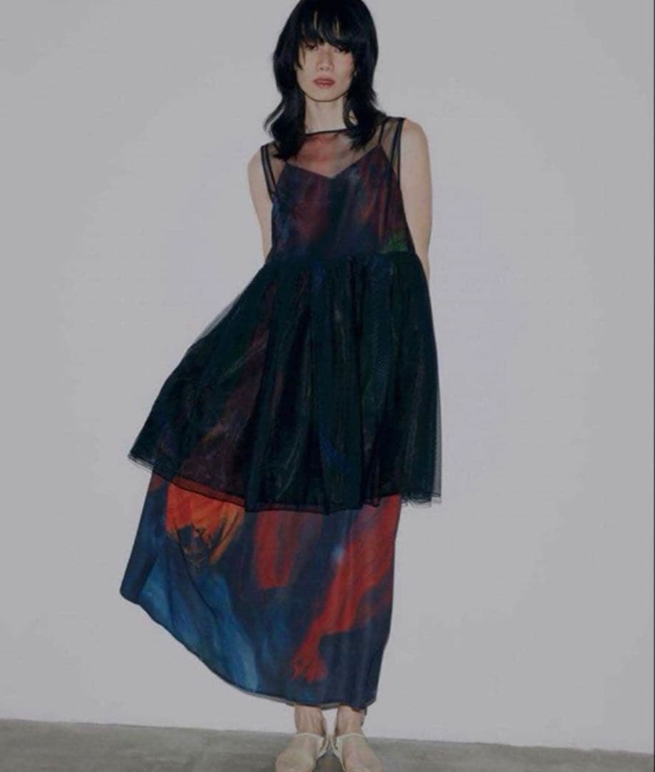 【Ameri Vintage】3WAY MARGOT GEL ART DRESS
