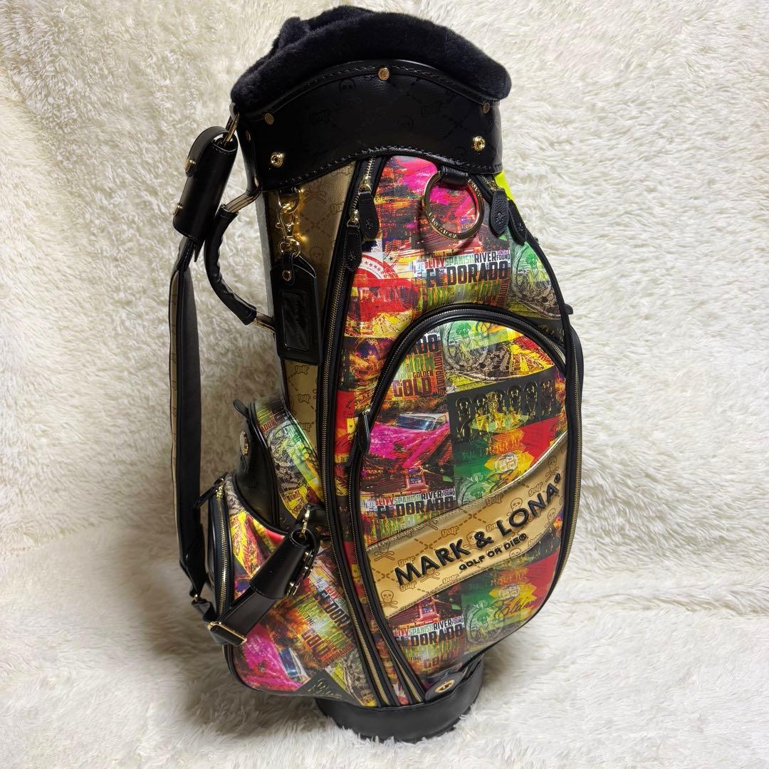 【マークアンドロナ】極美品 キャディバック 木村拓哉 総柄 2023