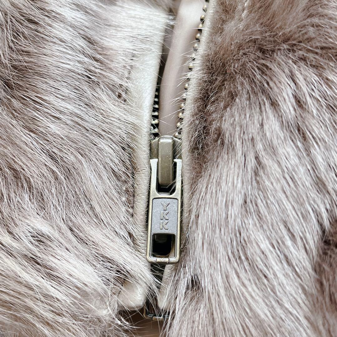 美品✨Diagram ラムファーダウンベスト　ダウン　ブラウン　フード　36