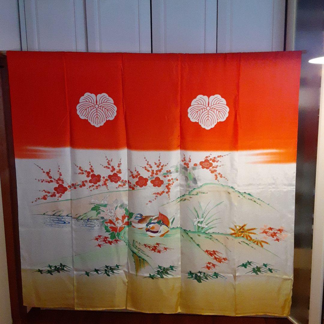 花嫁のれん　加賀のれん　郷土　おしどり