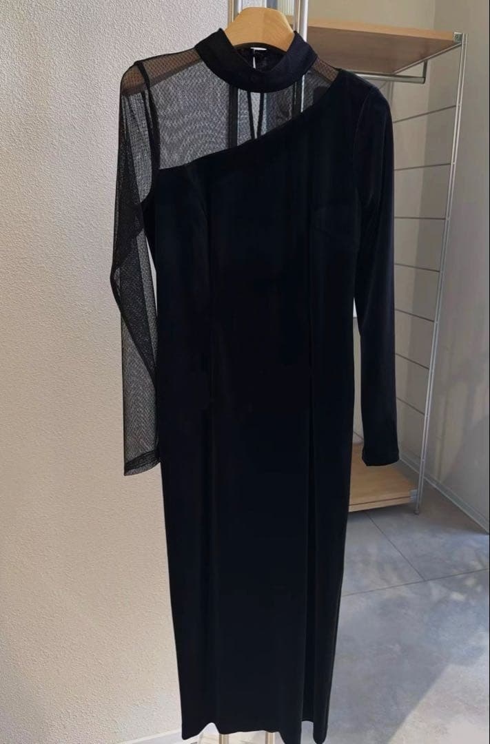 anuans シアーコンビタイトワンピース サイズ2