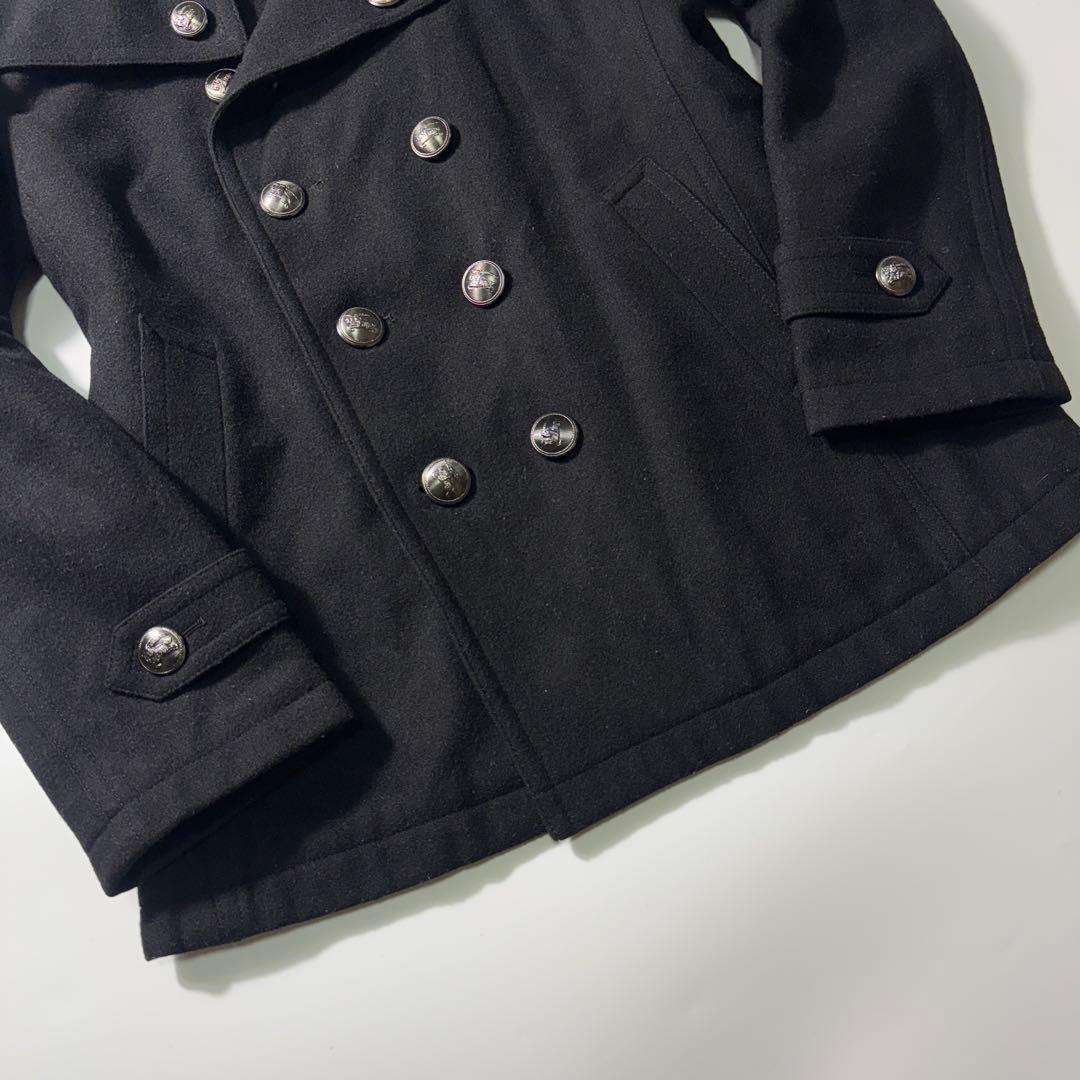 美品✨バーバリーブラックレーベル ナポレオンコート ノバチェック ブラック