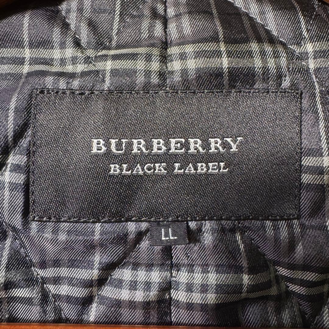 美品✨バーバリーブラックレーベル ナポレオンコート ノバチェック ブラック