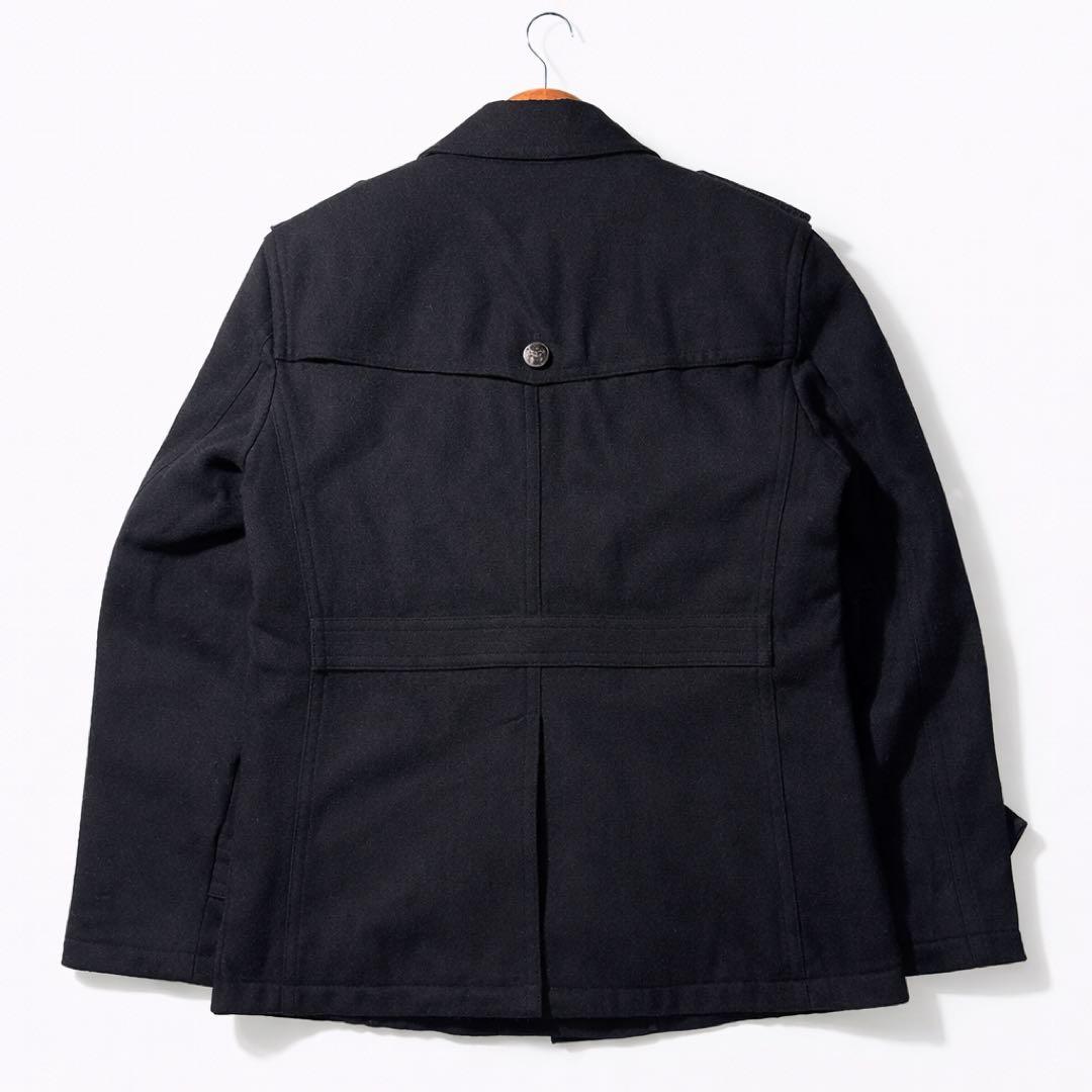 美品✨バーバリーブラックレーベル ナポレオンコート ノバチェック ブラック