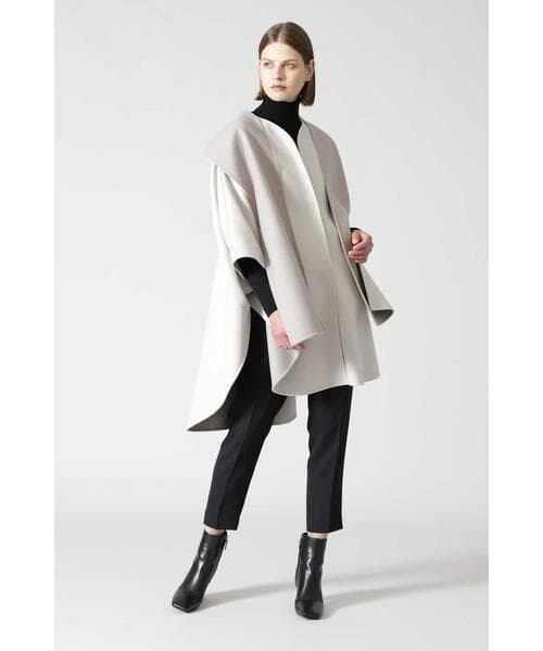 新品★ADORE｜定価8.5万 2TONE リバーフードコート ケープ 38