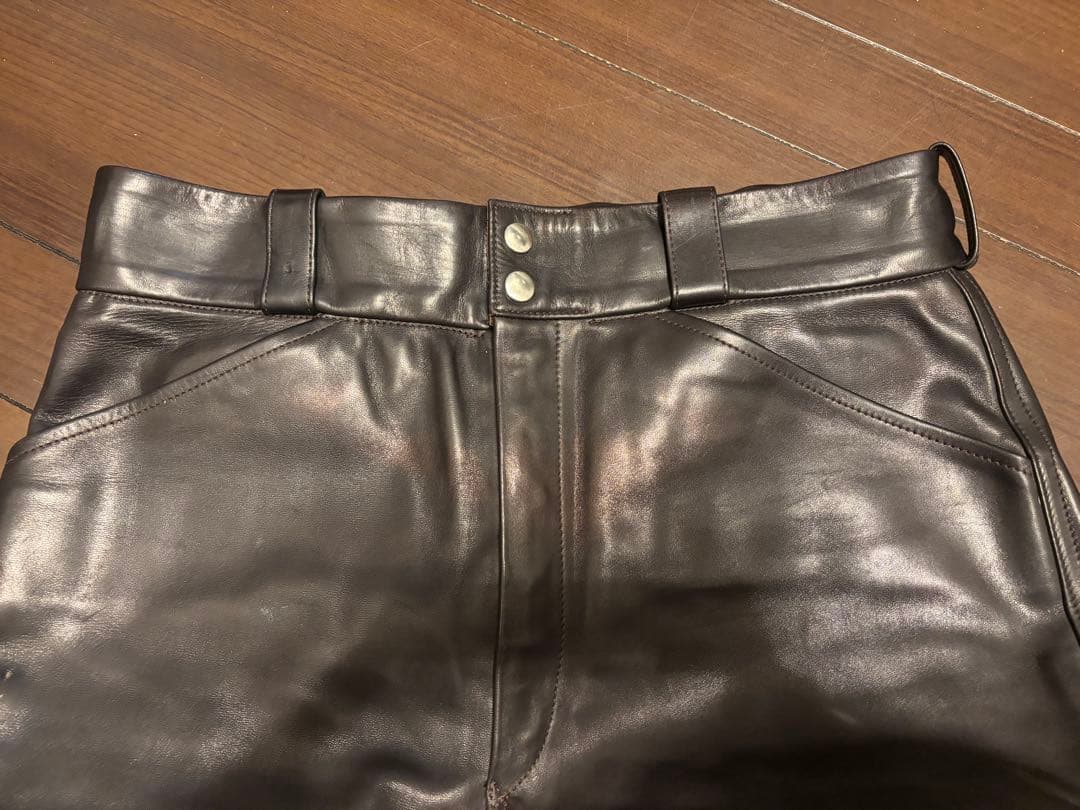 22AW comoli ホースレザー ライダーパンツ