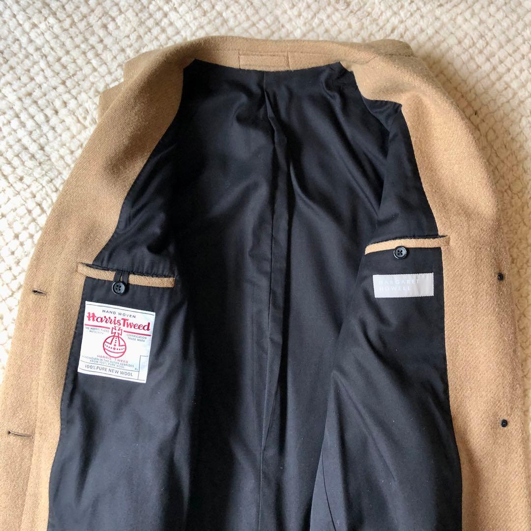 値下MARGARETHOWELL×HARRISTWEEDツイードチェスターコート