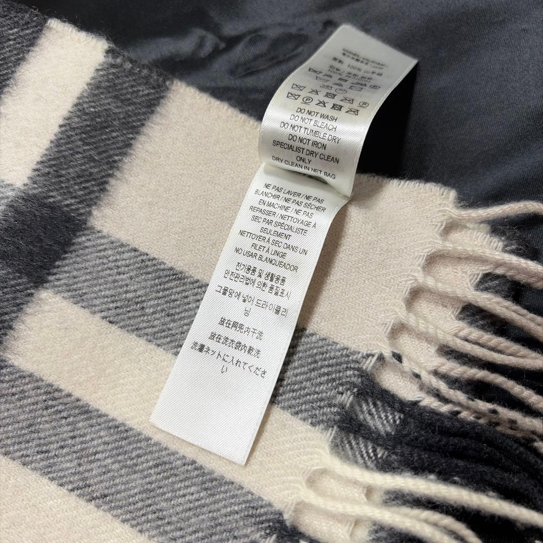 現行 極美品 BURBERRY バーバリー カシミヤ ノバチェック柄 マフラー