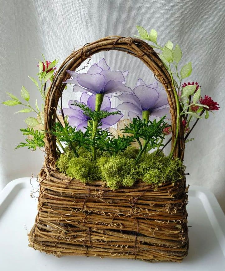 アネモネアレンジメント　　　　アメリカンフラワー　（ディップフラワー）