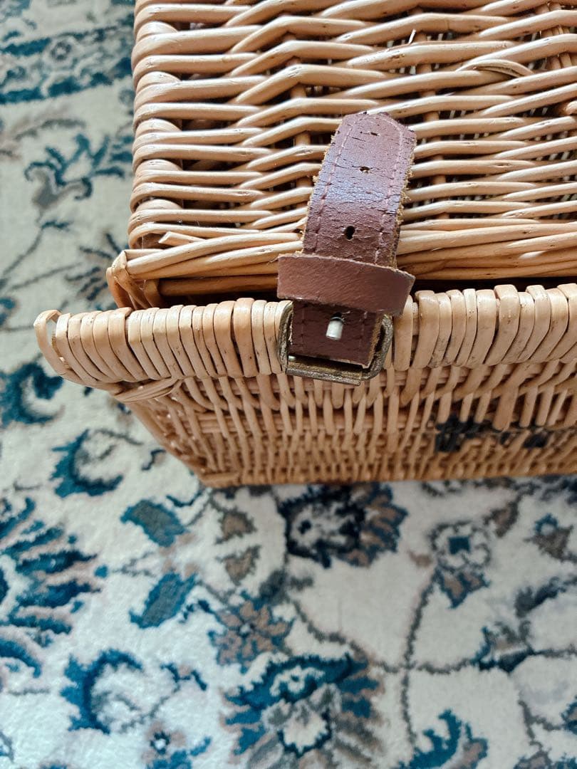 フォートナム&メイソン ハンパー バスケット　カゴ　籐　F&M ピクニック