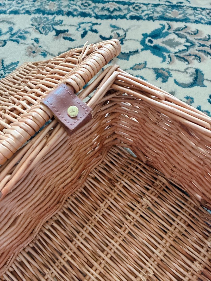 フォートナム&メイソン ハンパー バスケット　カゴ　籐　F&M ピクニック