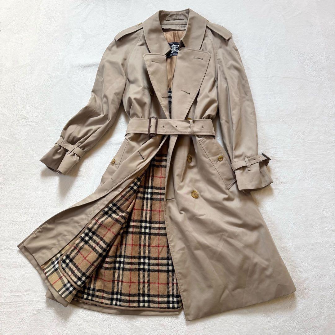 極美品　Burberry トレンチコート　ライナー　ベルト　ベージュノバチェック