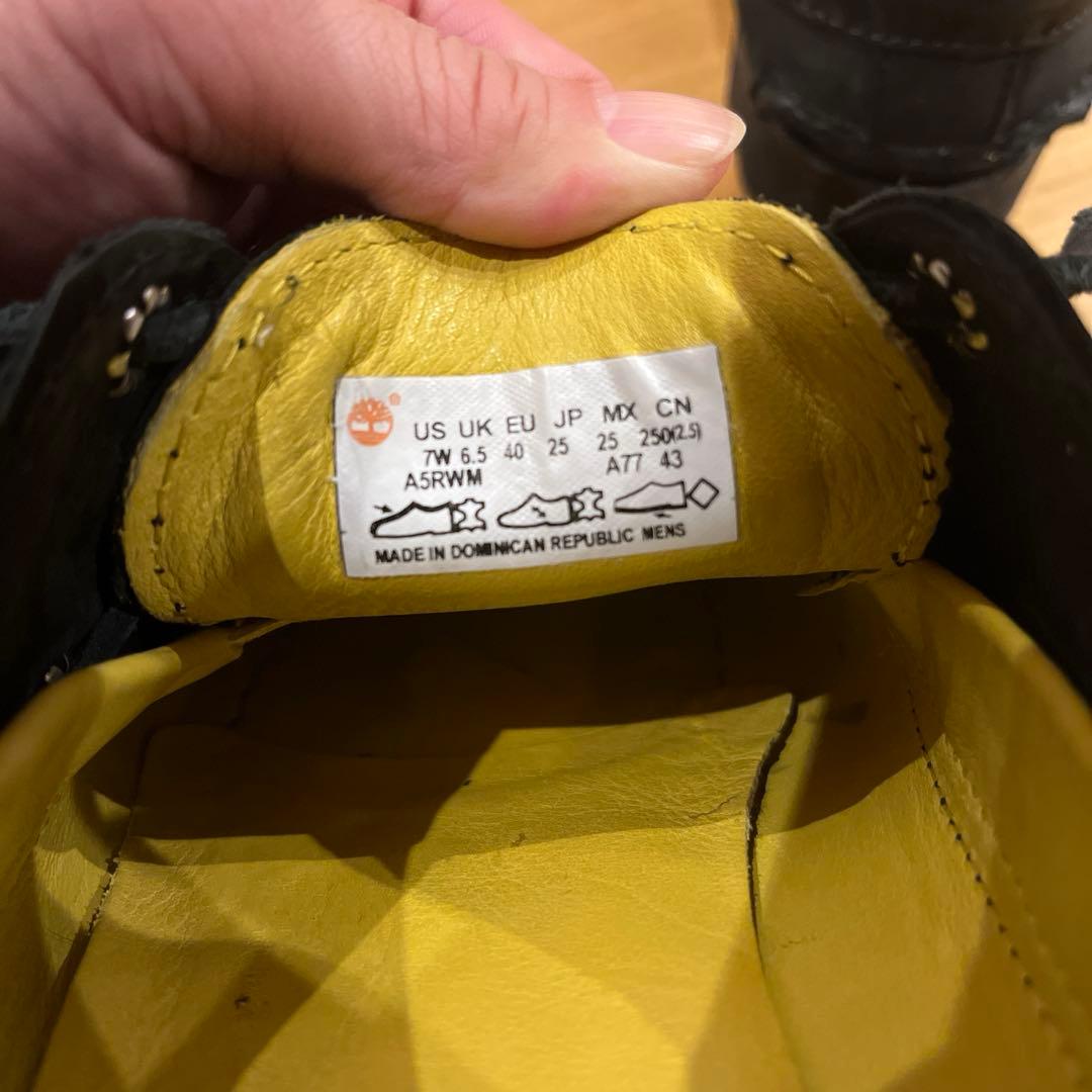 ァ*ァ様 新春特価【希少】Timberland 3eye ヌバック 黒 25 o