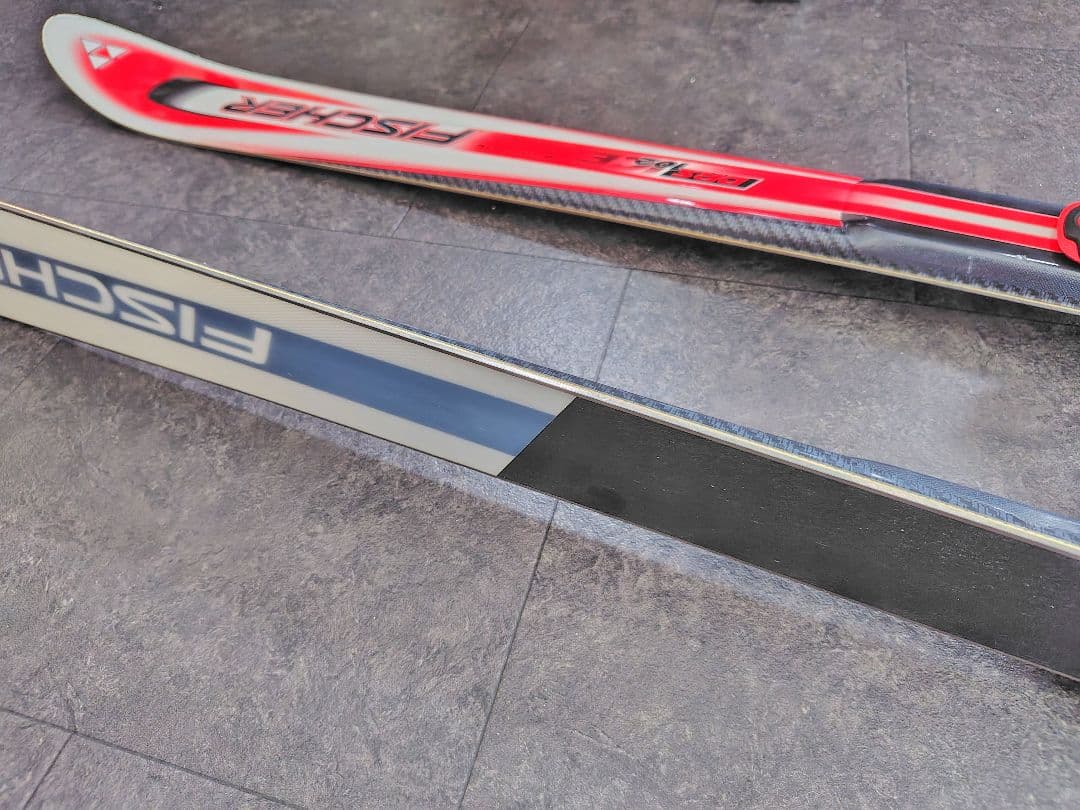 ★値下げ　Fischer スキー板　 フィッシャー　赤＆白 165〜166cm