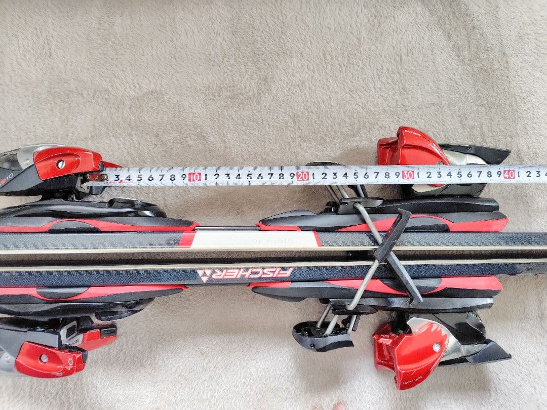 ★値下げ　Fischer スキー板　 フィッシャー　赤＆白 165〜166cm