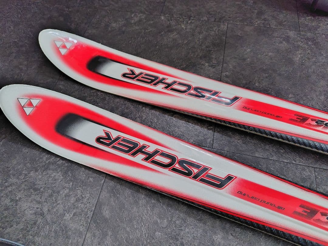 ★値下げ　Fischer スキー板　 フィッシャー　赤＆白 165〜166cm