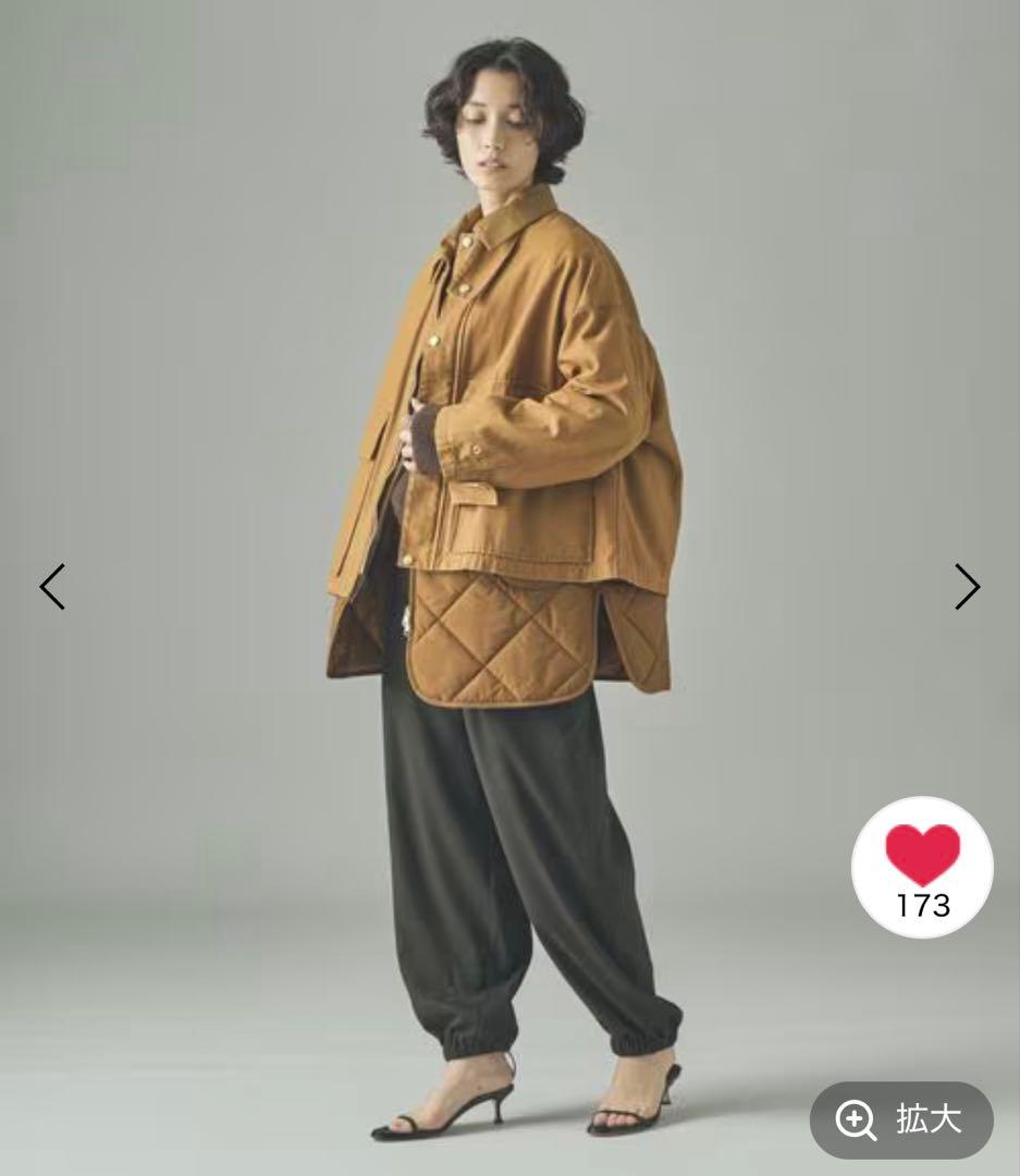 【週末限定お値下げ】Curensology 「＆RC」コットンワークブルゾン