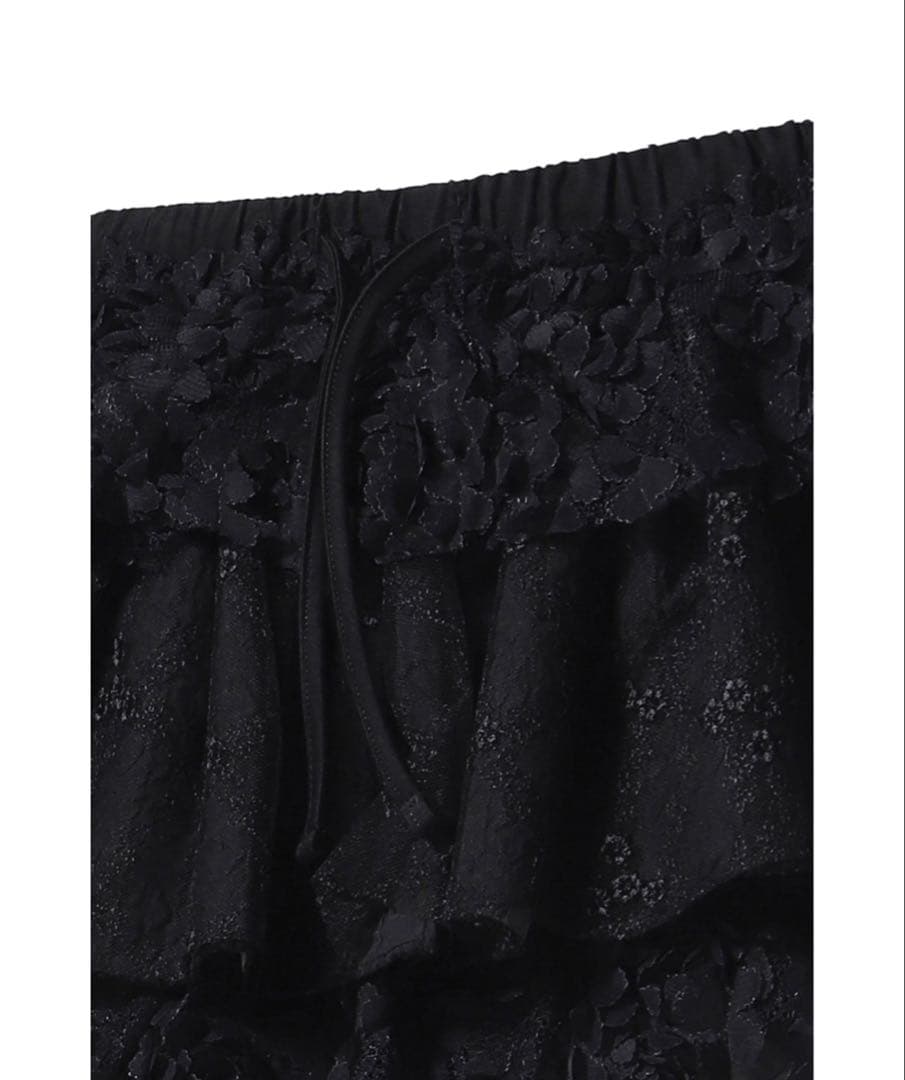スカート GLOWNY GIRLFRIEND LACE RUFFLE MINI SKIRT