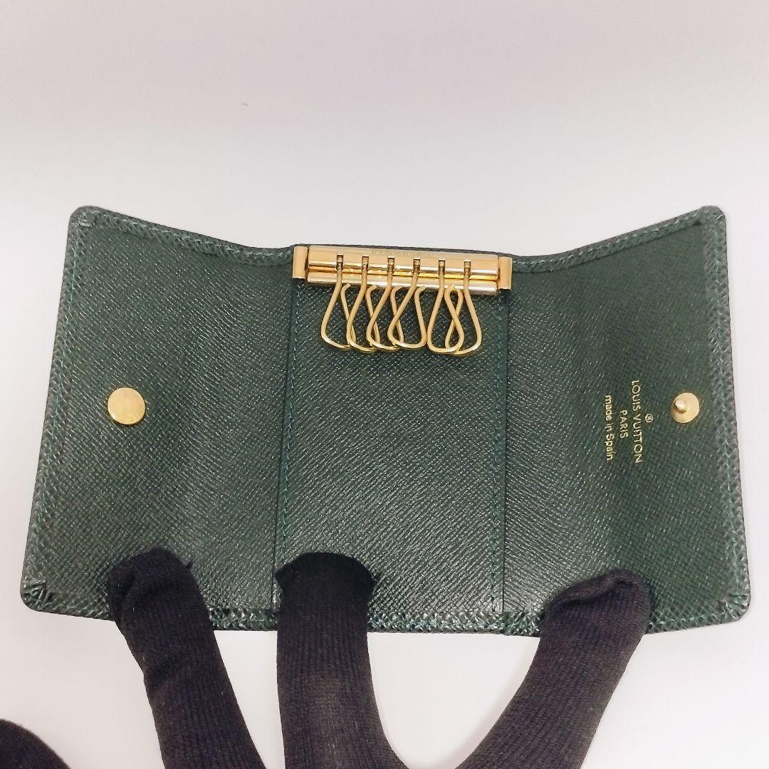 【未使用級】ルイヴィトン ミュルティクレ6 タイガ ダークグリーン キーケース