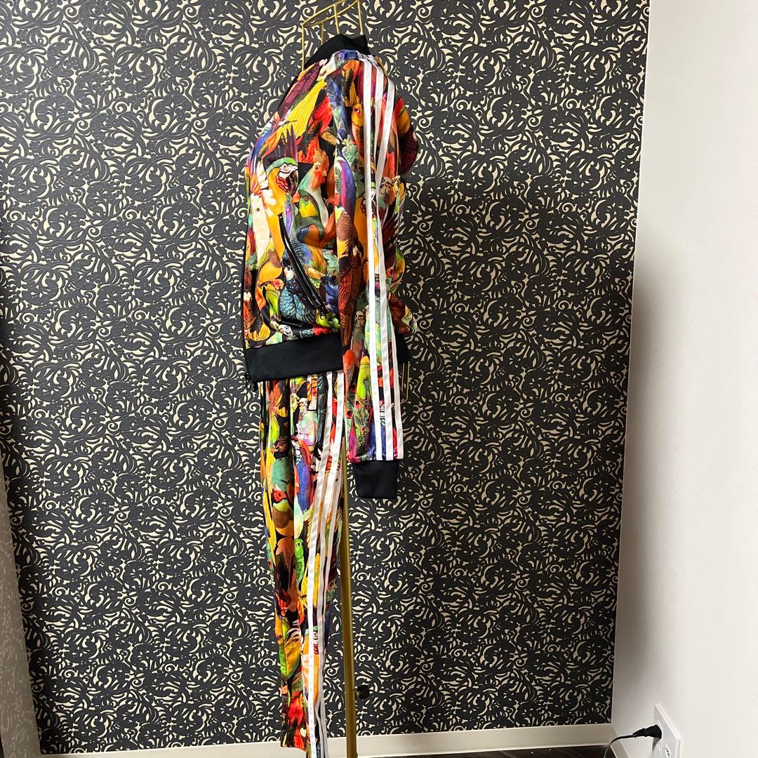 たらこ‼️adidas カラフル鳥プリント ジャージセット