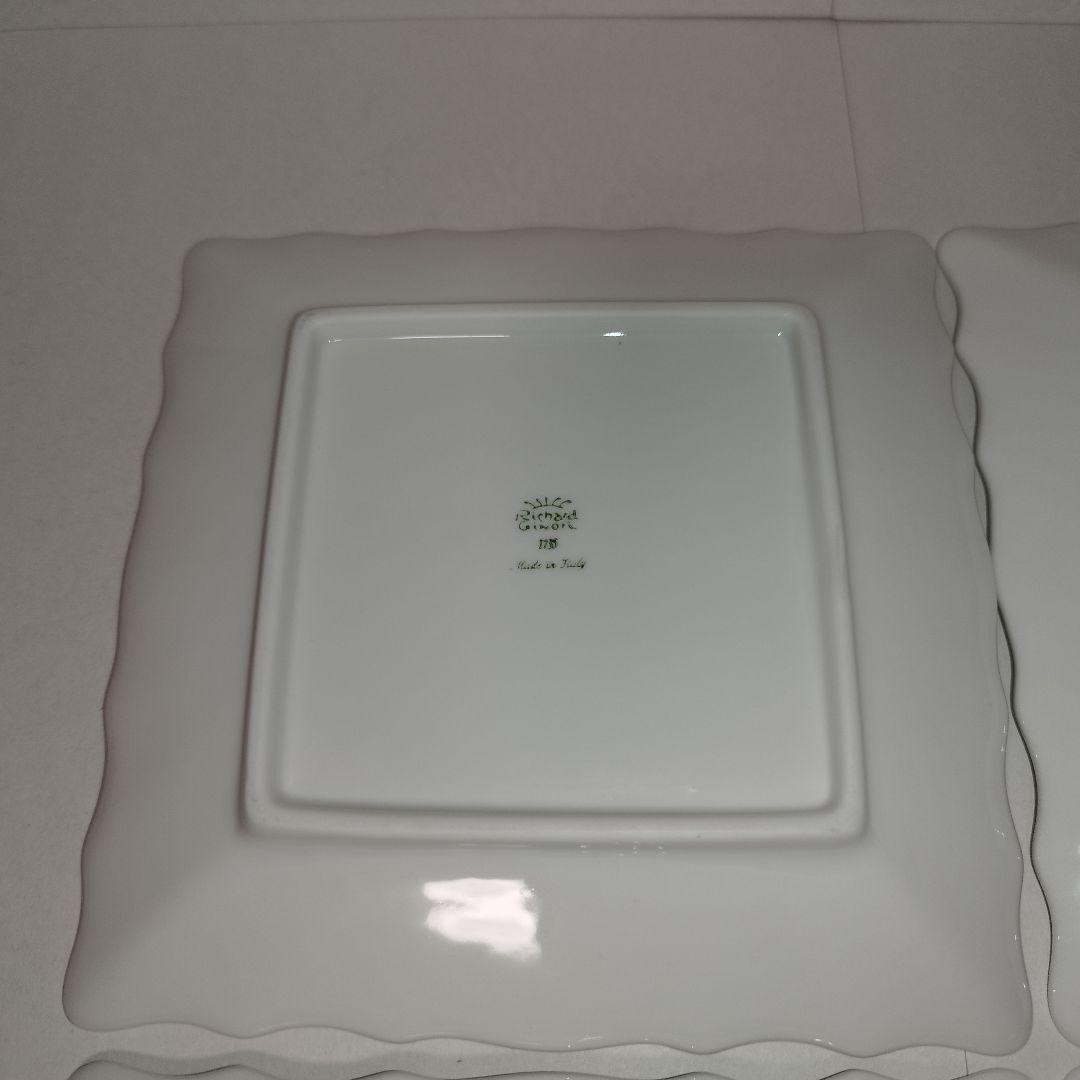 【美品】4枚セット ベッキオホワイト 15cm スクエアプレート