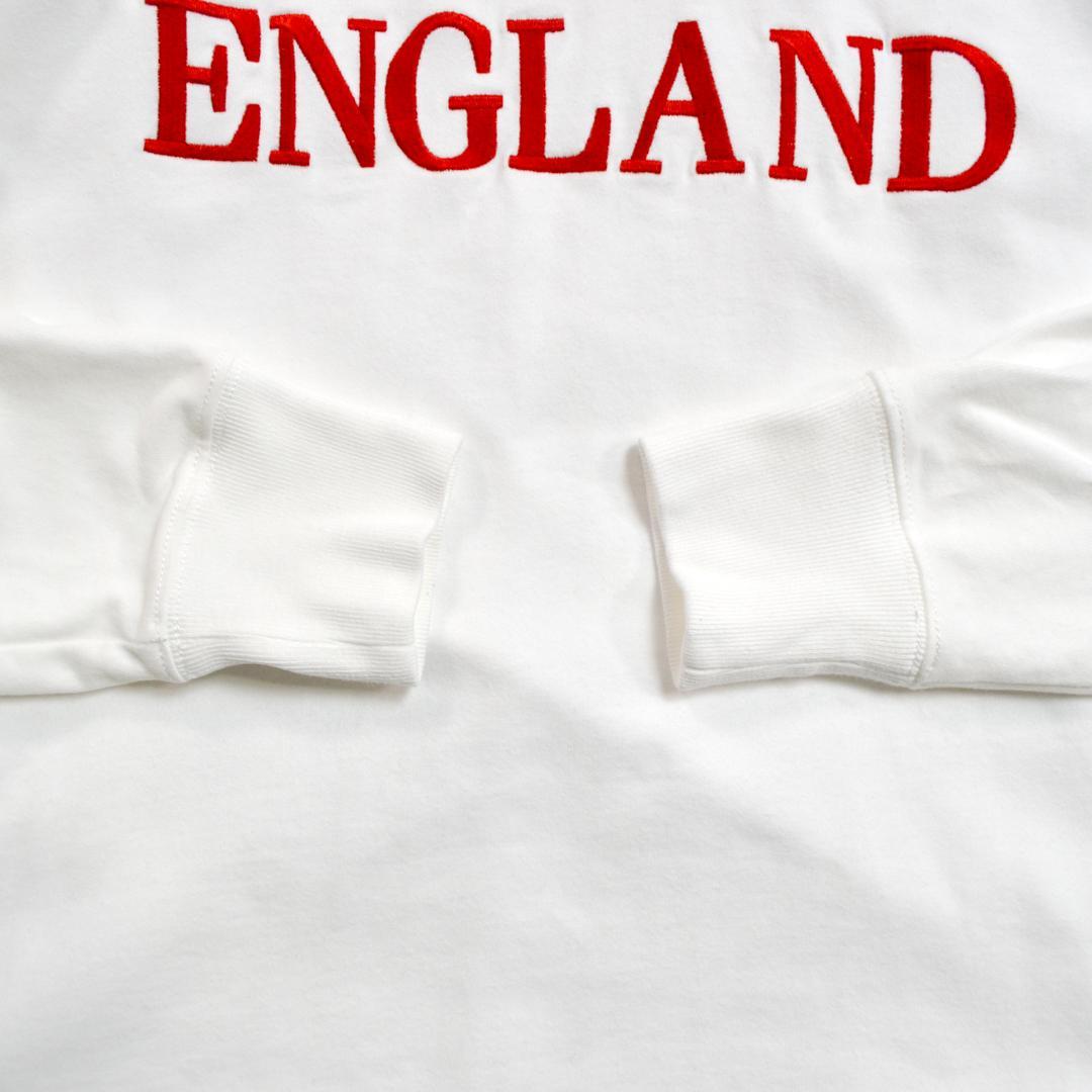 【極美品】Ralph Laurenラルフローレン ENGLANDラガーシャツL白