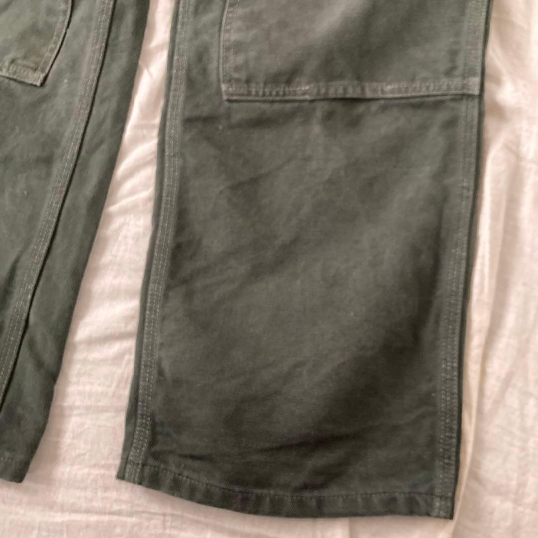 90s カーハート ダブルニー ペインターパンツ グリーン カーキ ダック