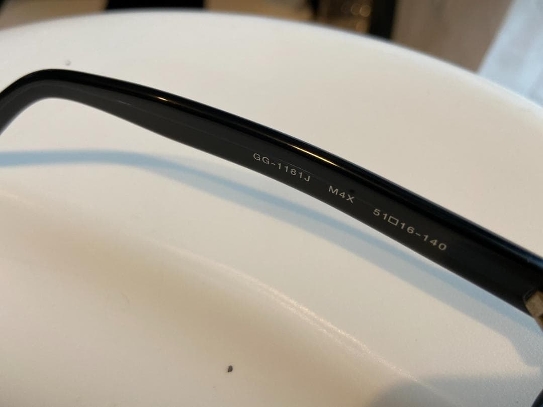 ◇GUCCI グッチ サングラス 度入りレンズ 度無し純正レンズ付き◇