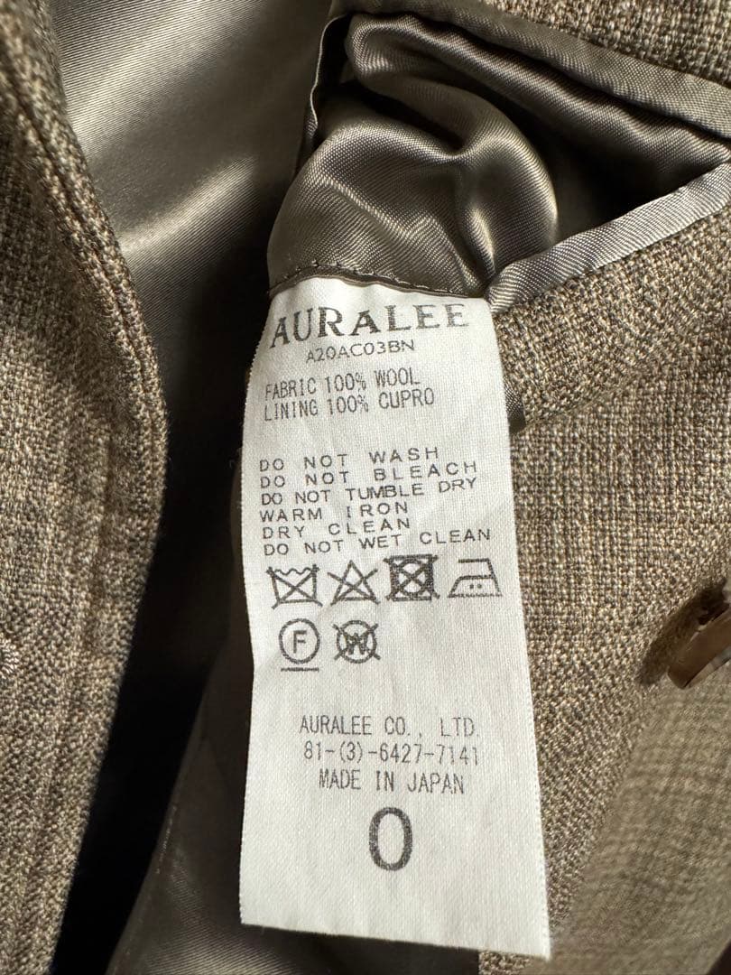 AURALEE チェスターコート 20aw オーラリー