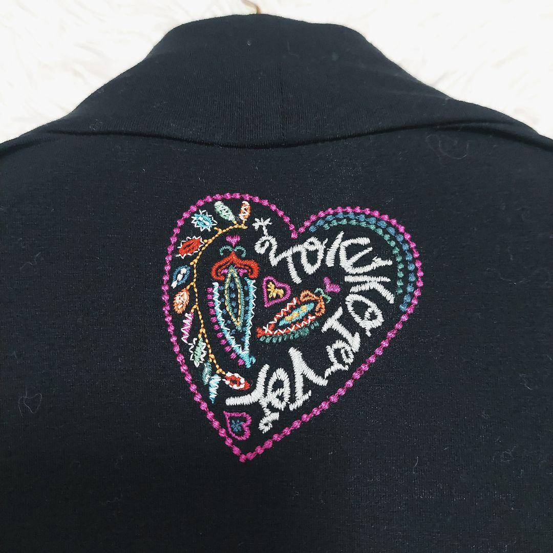 美品 トクコプルミエヴォル マルチカラー プリント ハート刺繍 チュニック