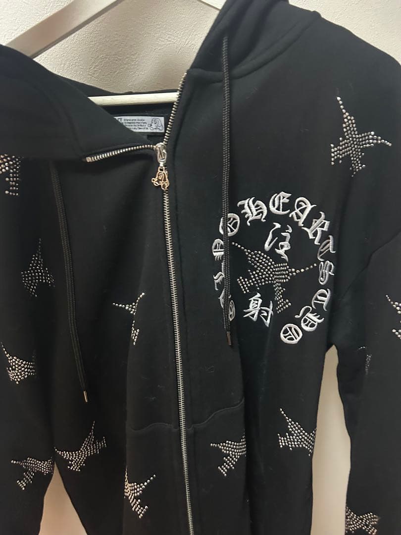 【GALFY】ピカピカ注射器パーカー ブラック×中型犬(L)