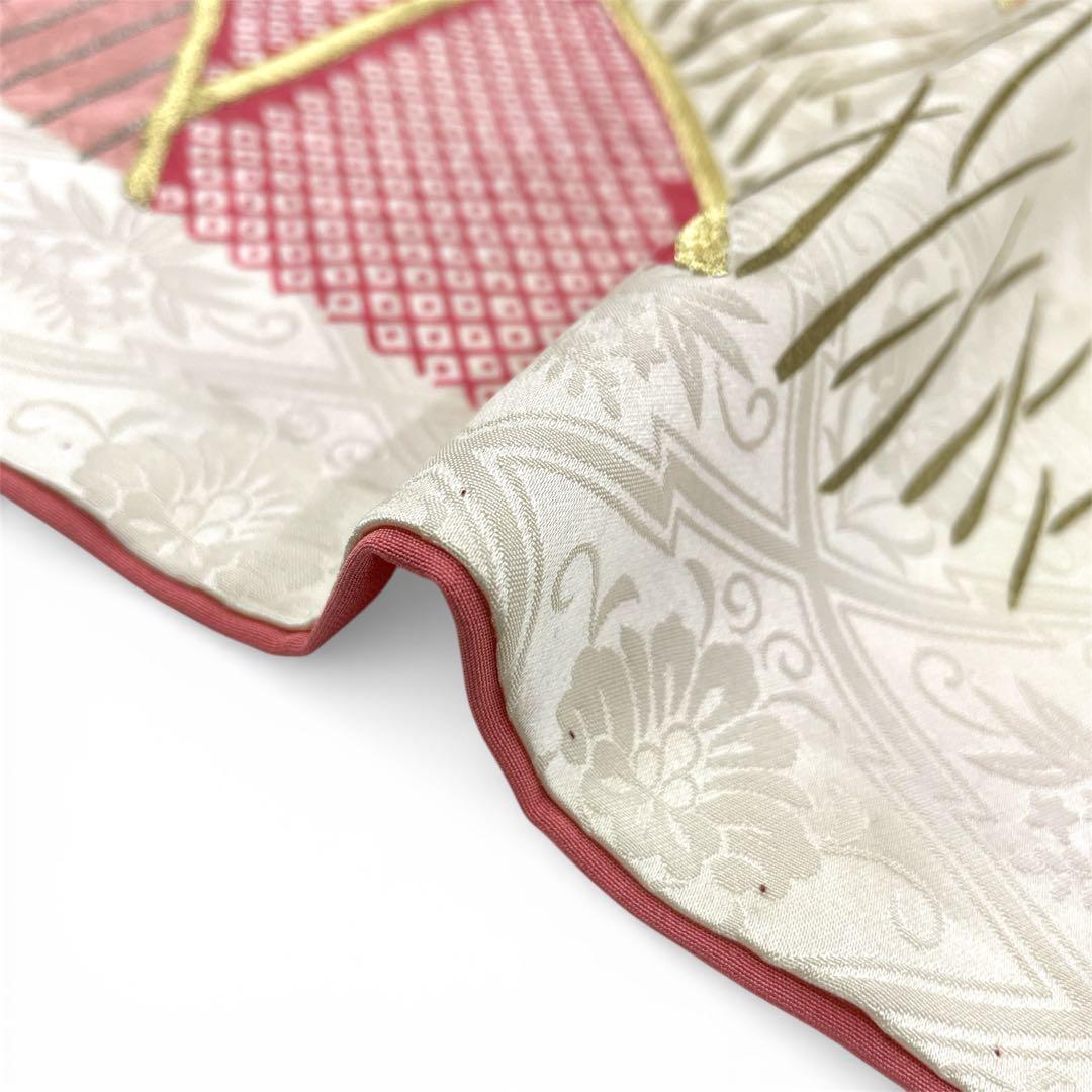 ◎mk-574　訪問着　金駒刺繍　豪華刺繍　アンティーク　　2-6