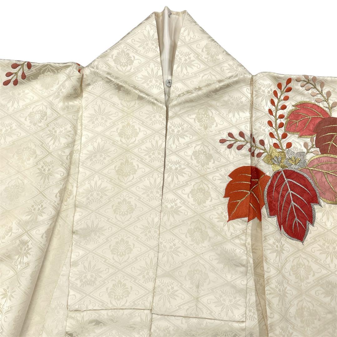 ◎mk-574　訪問着　金駒刺繍　豪華刺繍　アンティーク　　2-6