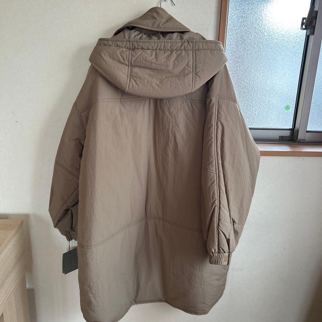 定価39000円新品タグ付きPRIORITY中綿フード付きコートベージュ