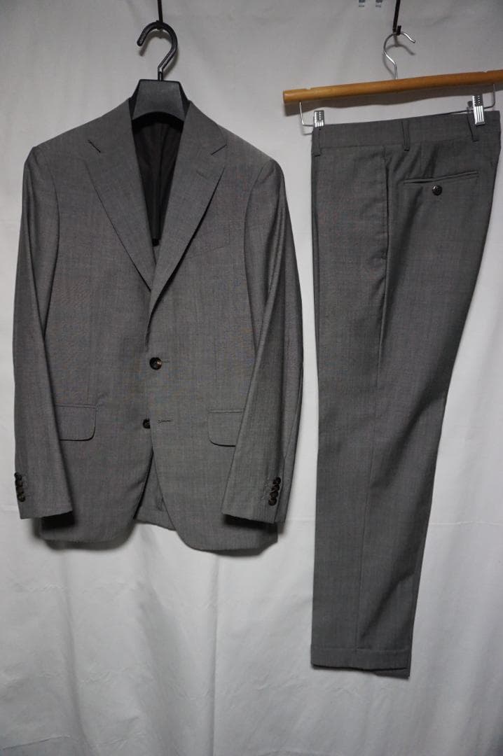 【美品】BOGLIOLI ボリオリ スーツ 【サイズ44】 ウール グレー