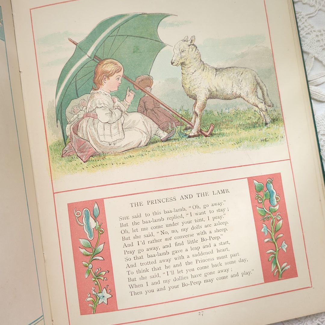 超稀少1881アンティーク絵本 洋書古書 児童書 ヴィクトリアン 初版本