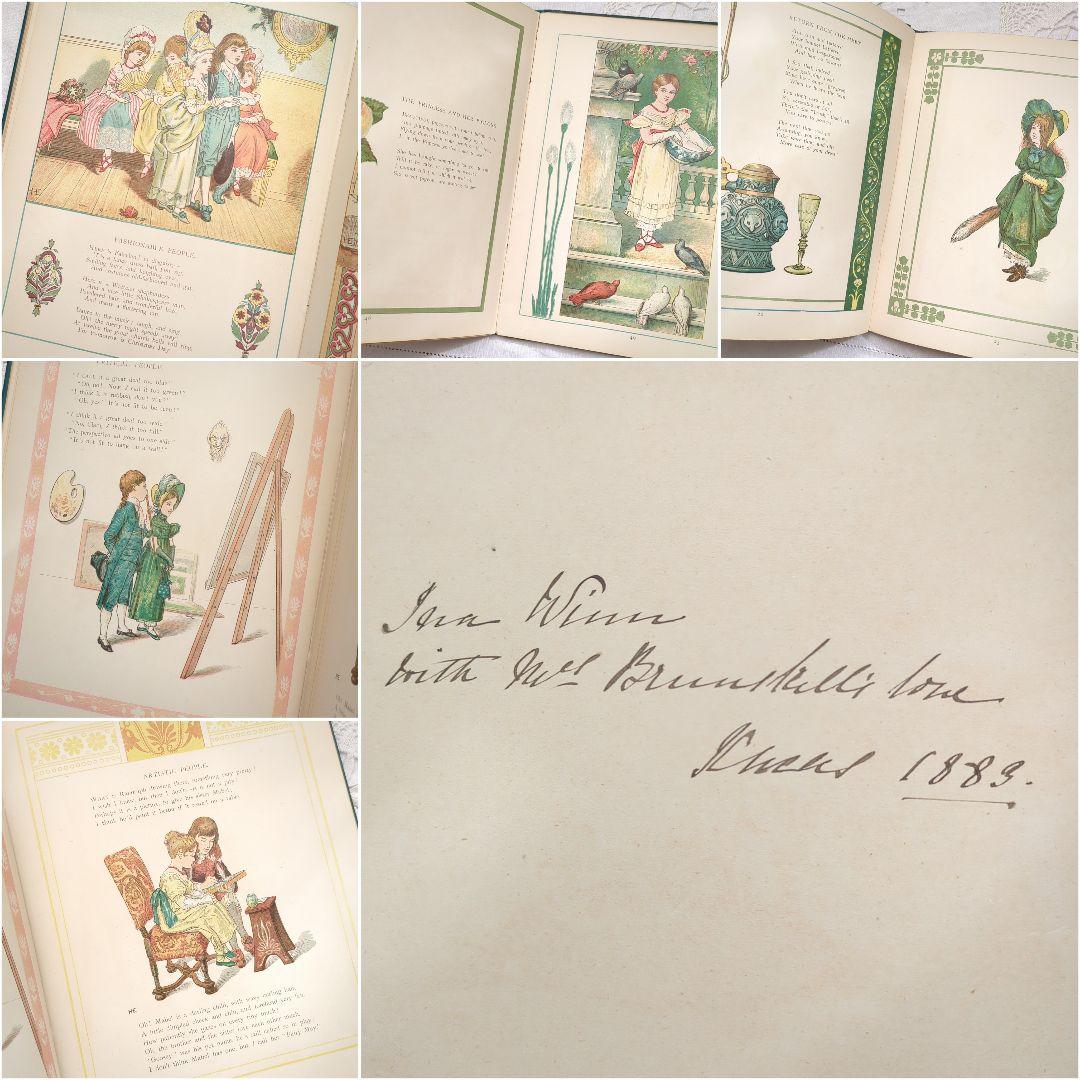 超稀少1881アンティーク絵本 洋書古書 児童書 ヴィクトリアン 初版本