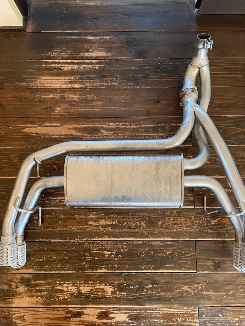 未使用〉ABARTH ステンレス製デュアルエキゾーストマフラー／レコードモンツァ