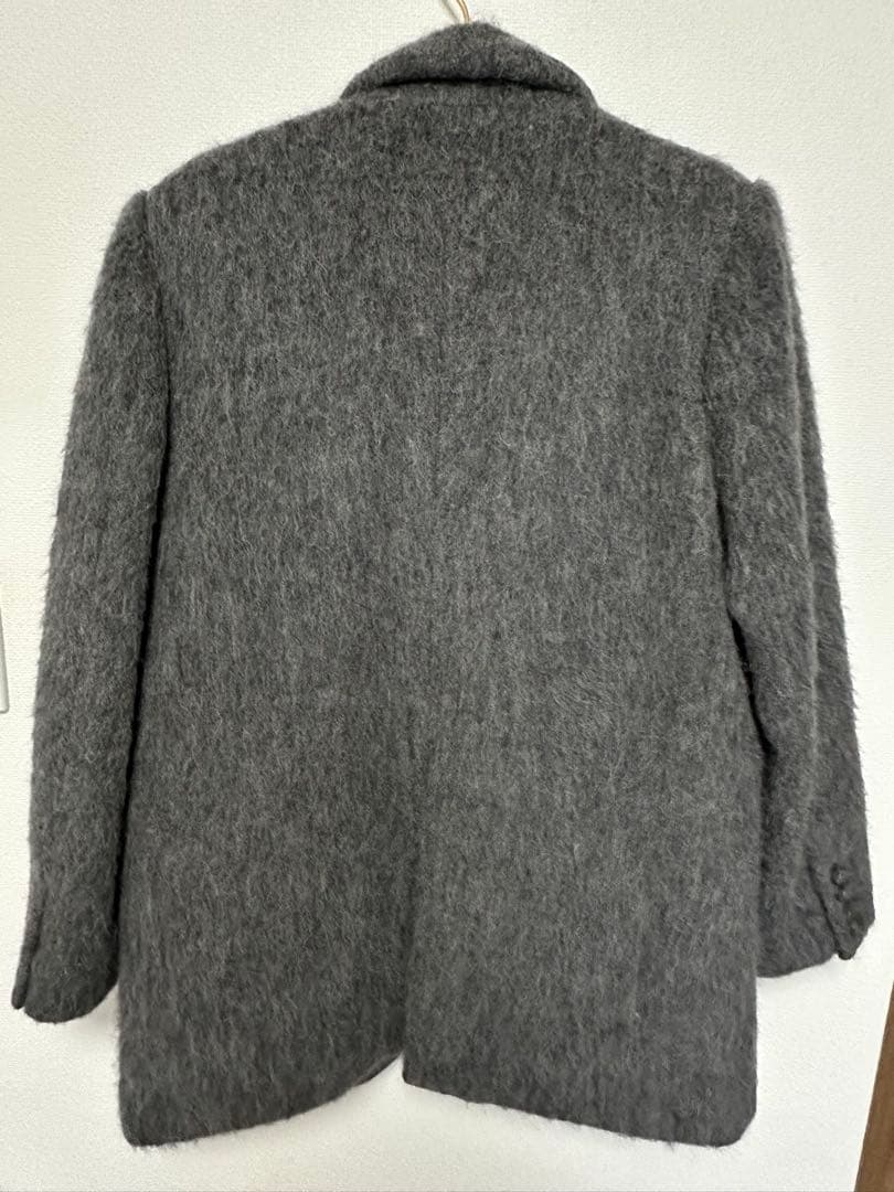 emmi シャギーテーラードジャケットコート