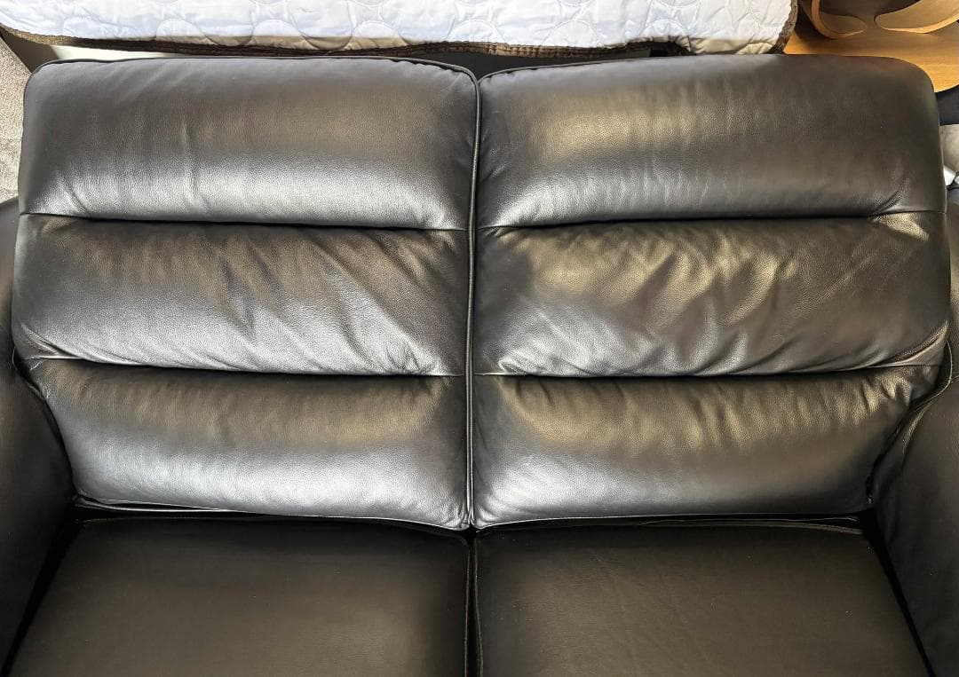 づかさん NITORI 電動リクライニングソファ 本革ソファ、幅156cm