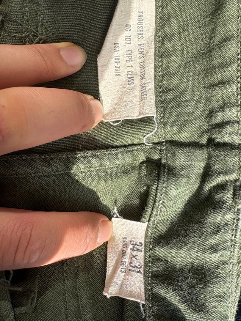 70s 米軍実物 OG-107 ベイカーパンツ ミリタリー