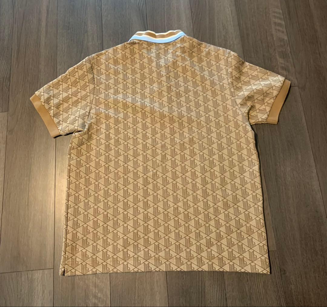 LACOSTE モノグラムポロシャツ　US Lサイズ