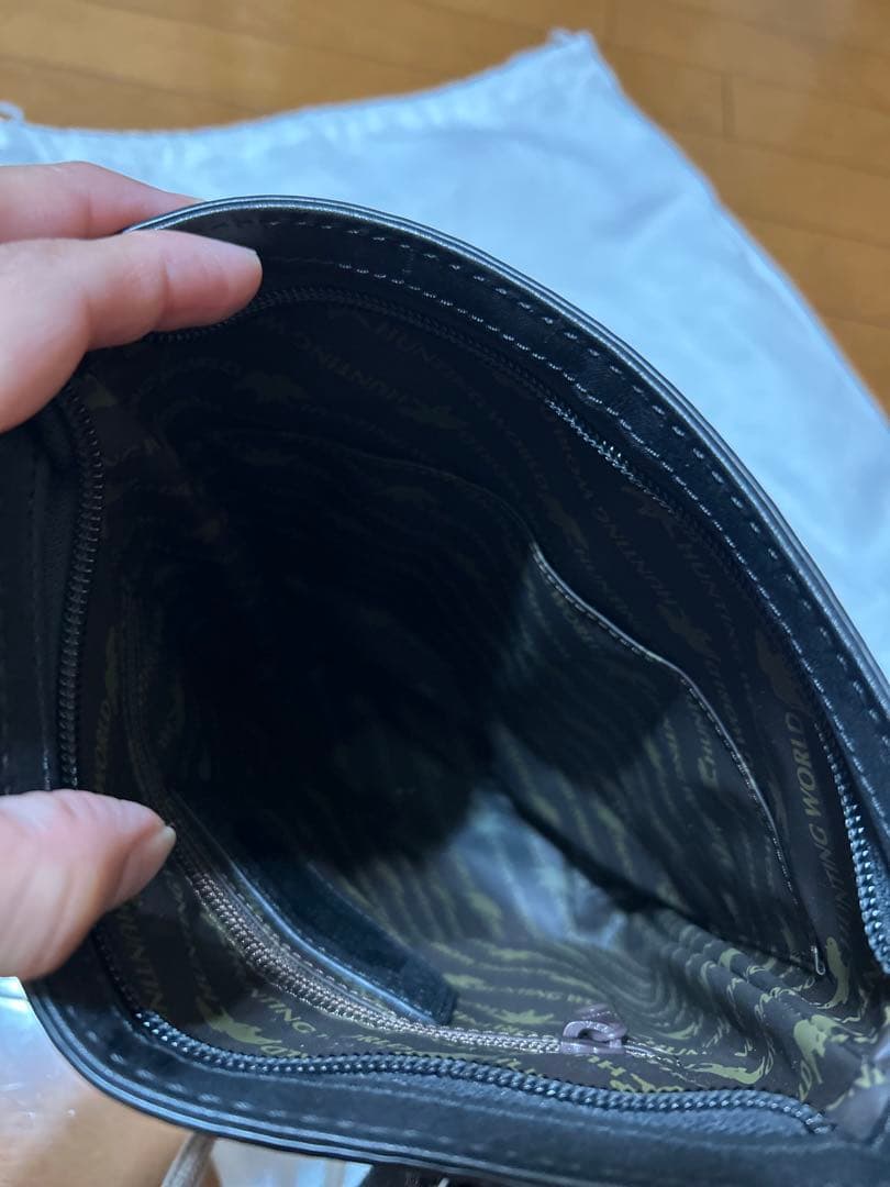 ❤️一期一会 HUNTING WORLDブラック ショルダーバッグ