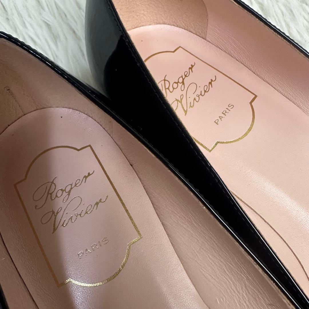 新品 Roger Vivier ロジェヴィヴィエ フラットシューズ パテント