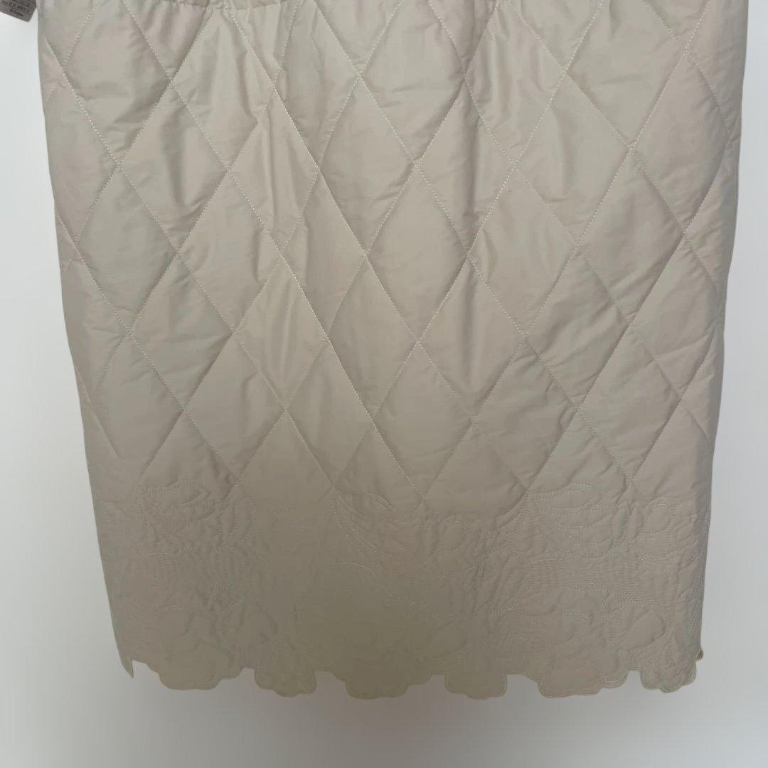 verofonna ベージュ キルティングダウンベスト　ジレ　サイズ38 Ｍ
